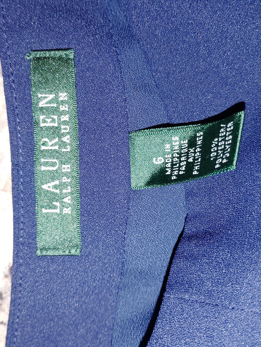 6 Ralph Lauren Navy High-Rise Wide-Leg Pants  Nwt - Picture 6 of 7